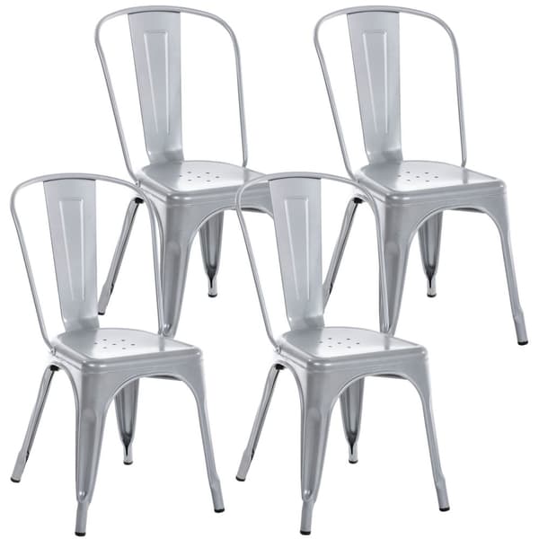 CLP 4-Pack Stabelbar Metal Stol Benedikt