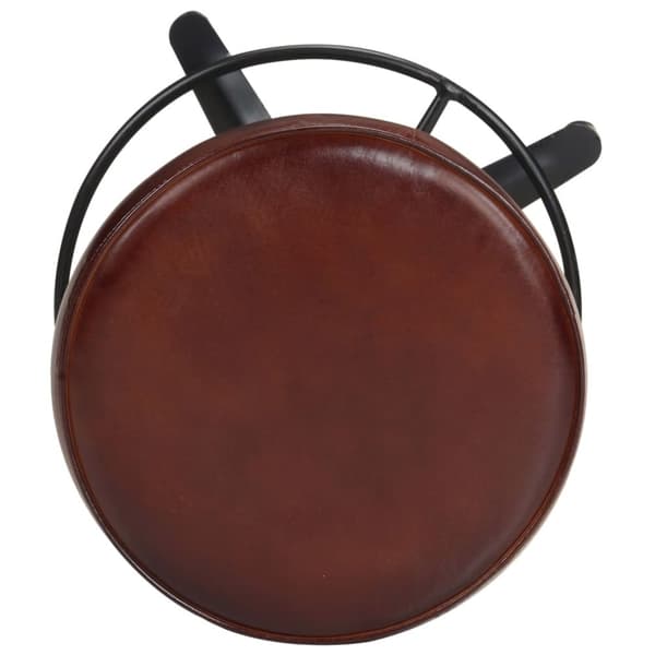 vidaXL Barstolar 2 st 66 cm äkta läder