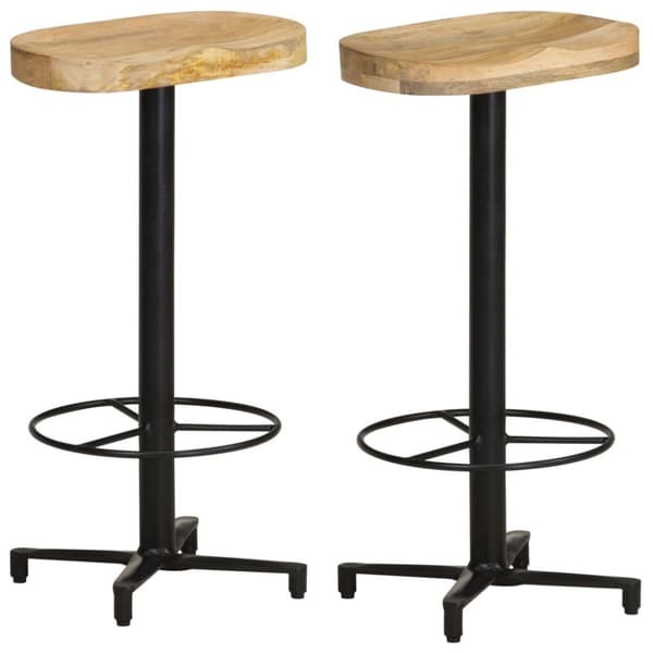 vidaXL Baarijakkarat 2 kpl 76 cm täysi mangopuu