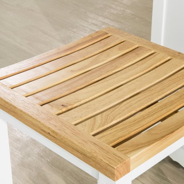 SoBuy, 2 x Puinen baarijakkara, baarituolia, Ruokailutuolit, FST29-WNx2