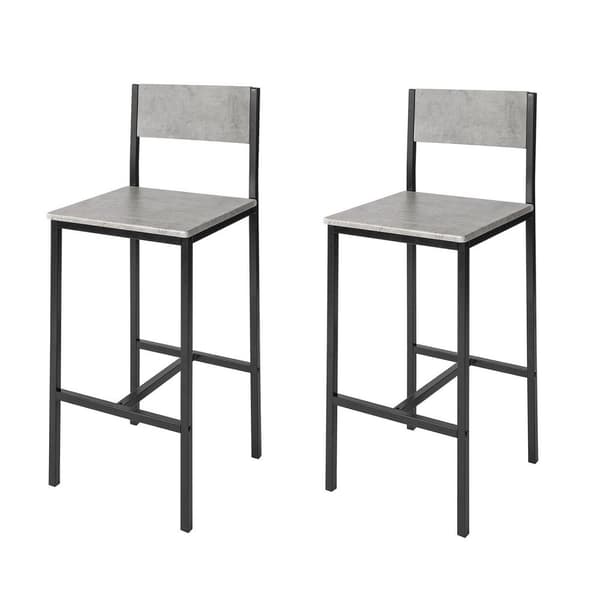 SoBuy, Høje barstole i træ, 2 stk, FST53-HGx2