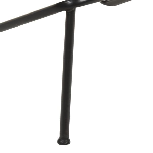 vidaXL Barstolar 2 st svart äkta skinn