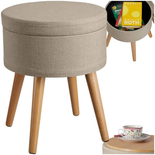 Sittpuff med förvaringsutrymme Yara - sand