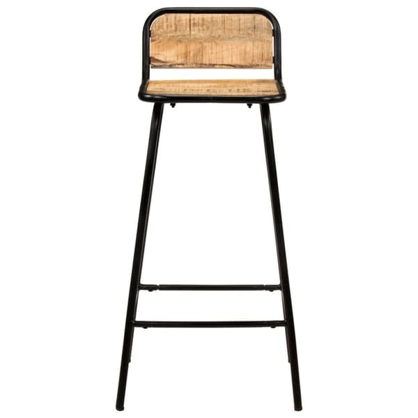 vidaXL Barstoler 4 stk heltre mango