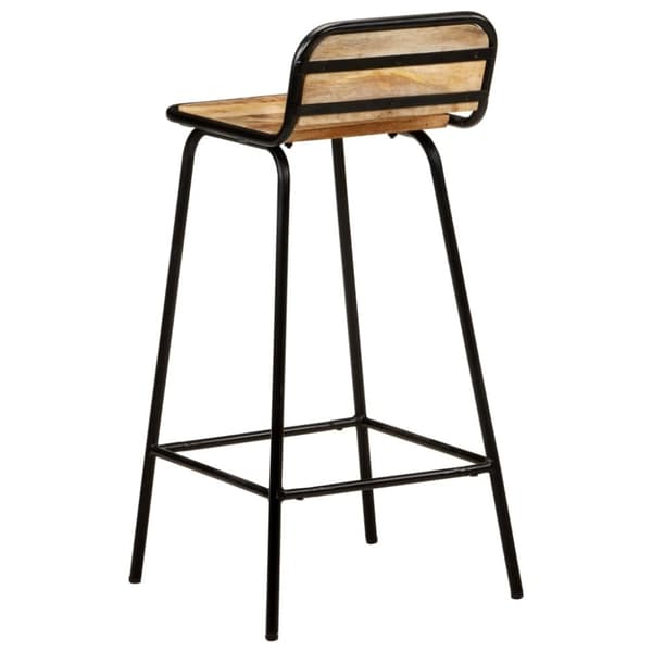 vidaXL Barstoler 4 stk heltre mango
