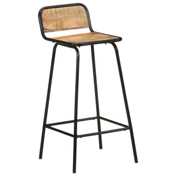 vidaXL Barstoler 4 stk heltre mango