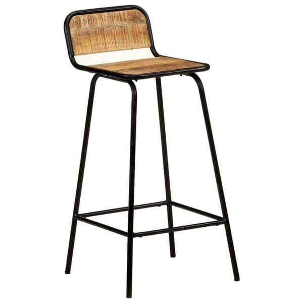 vidaXL Barstoler 4 stk heltre mango