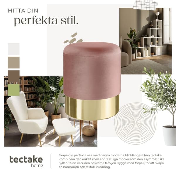 Sittpuff med förvaringsutrymme Sarina - rosa