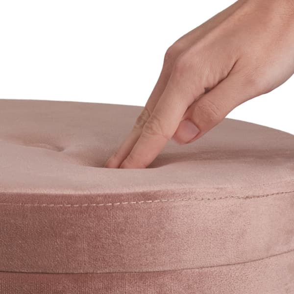 Sittpuff med förvaringsutrymme Ava - rosa