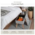 Miniatyrbild 3 av 11: Sittpall med förvaring Ranya, kapacitet för 300kg - ljusgrå