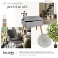 Miniatyrbild 8 av 11: Sittpall med förvaring Ranya, kapacitet för 300kg - ljusgrå