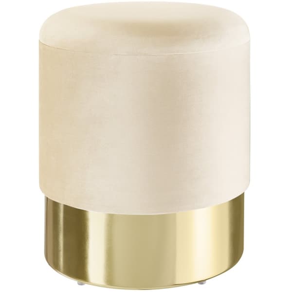 Skammel Sarina med opbevaringsplads - creme