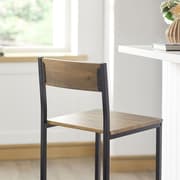 SoBuy 2 Baarituolit Metallinen aarijakkara Keittiön tuolia puukuvio FST53-XLx2