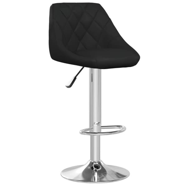 vidaXL Barstol svart konstläder