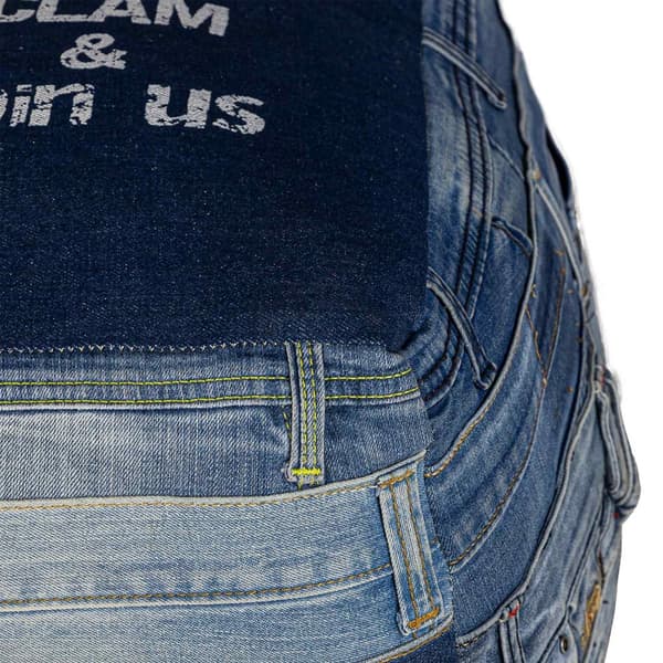 WOMO-DESIGN ottomanska ottomanska ottomanska ottomanska ottomanska jeans Pittsburgh pall ottomansk handgjord vardagsrumspuff 45 cm