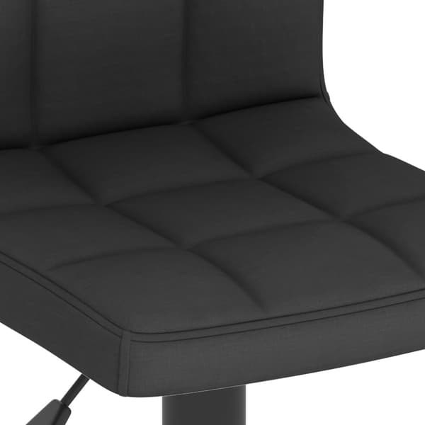 vidaXL Barstolar 2 st svart tyg