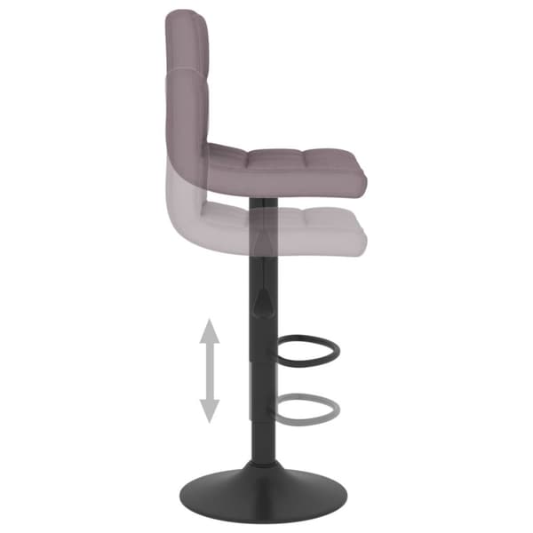 vidaXL Barstolar 2 st taupe tyg