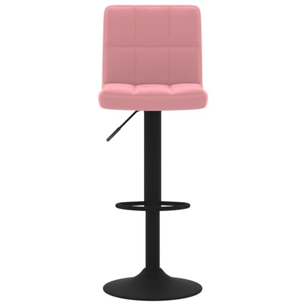 vidaXL barstole 2 stk. fløjl pink