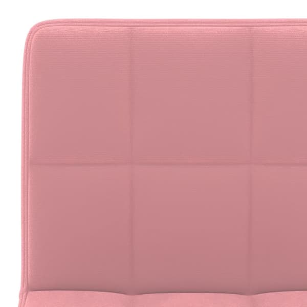 vidaXL barstole 2 stk. fløjl pink