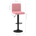 Miniatyrbillede 9 af 10: vidaXL barstole 2 stk. fløjl pink