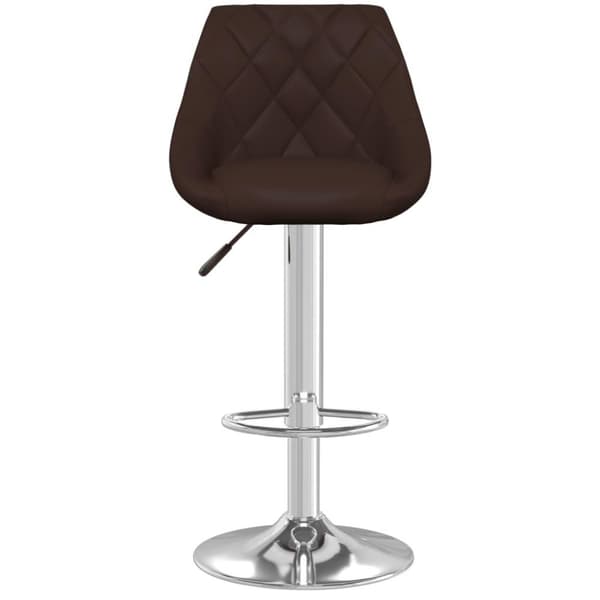 vidaXL barstole 2 stk. kunstlæder brun