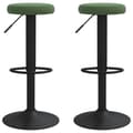 Miniatyrbillede 1 af 10: vidaXL barstole 2 stk. fløjl mørkegrøn