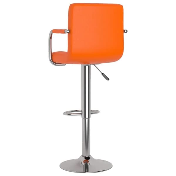 vidaXL barstole 2 stk. kunstlæder orange