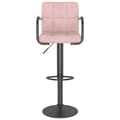 Miniatyrbild 3 av 10: vidaXL Barstol rosa sammet