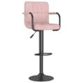 Miniatyrbild 1 av 10: vidaXL Barstol rosa sammet