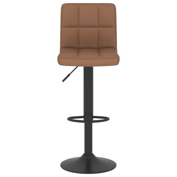 vidaXL barstole 2 stk. stof brun