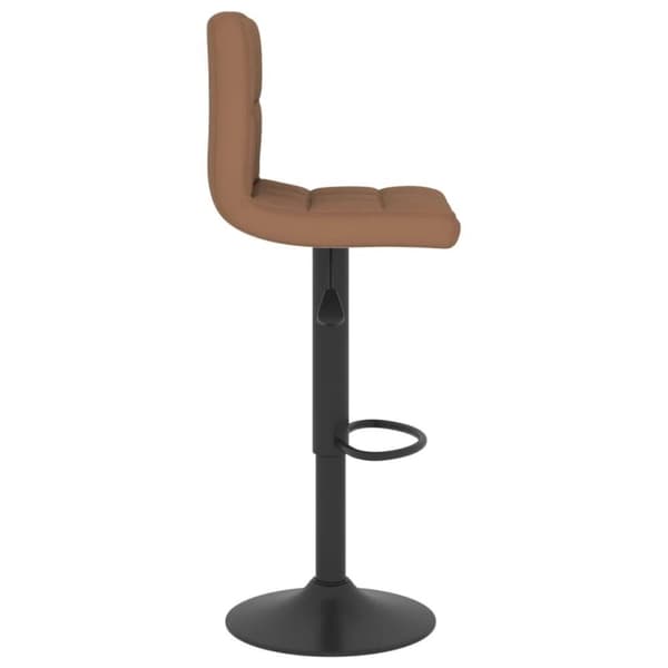 vidaXL barstole 2 stk. stof brun