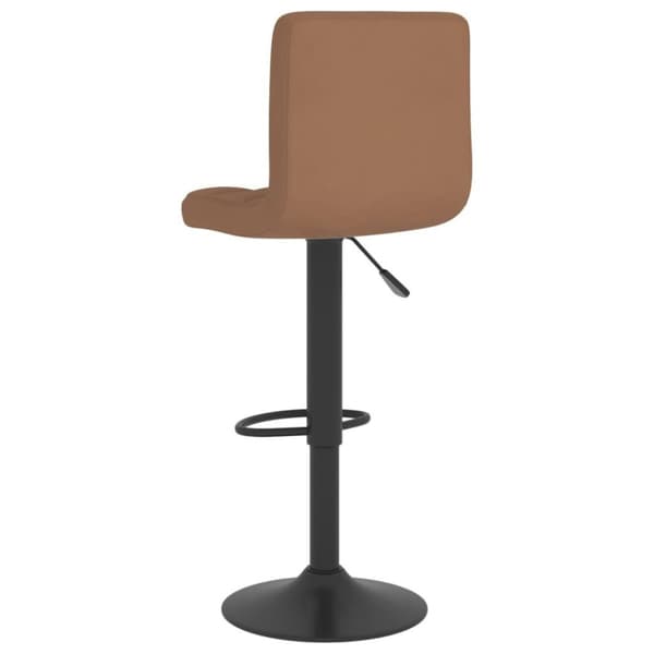 vidaXL barstole 2 stk. stof brun