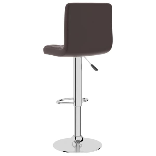 vidaXL Barstol brun konstläder