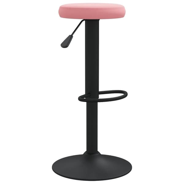 vidaXL barstole 2 stk. fløjl pink