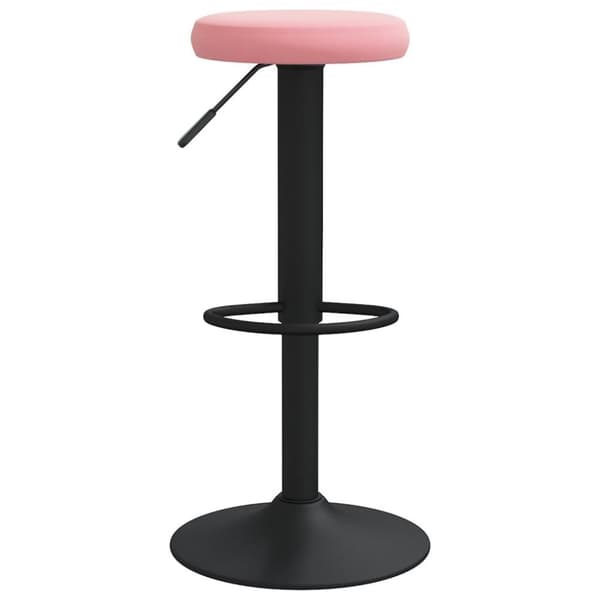 vidaXL barstole 2 stk. fløjl pink