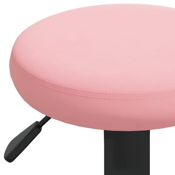 vidaXL barstole 2 stk. fløjl pink