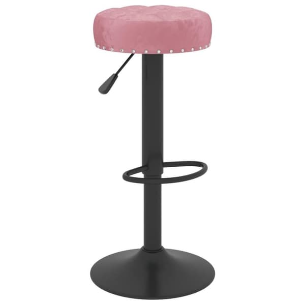 vidaXL barstole 2 stk. fløjl pink