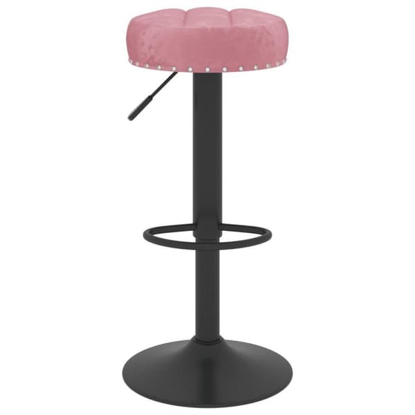 vidaXL barstole 2 stk. fløjl pink