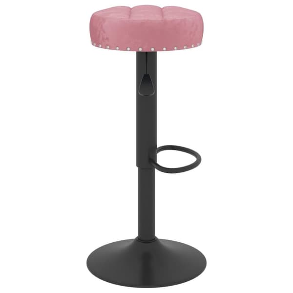vidaXL barstole 2 stk. fløjl pink