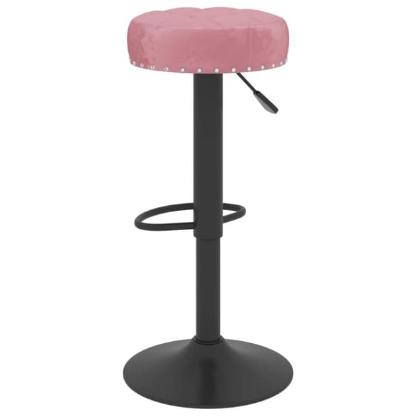 vidaXL barstole 2 stk. fløjl pink