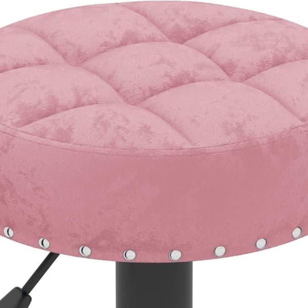 vidaXL barstole 2 stk. fløjl pink