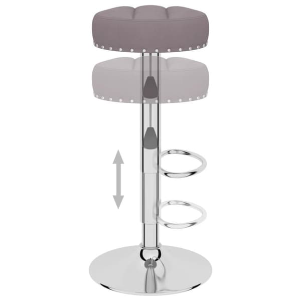 vidaXL Barstolar 2 st taupe tyg