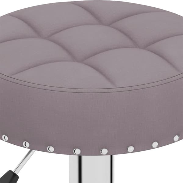 vidaXL Barstolar 2 st taupe tyg