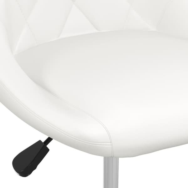 vidaXL Barstol vit konstläder