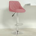 Miniatyrbild 9 av 10: vidaXL Barstol rosa sammet