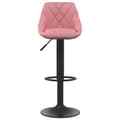 Miniatyrbild 3 av 9: vidaXL Barstolar 2 st rosa sammet