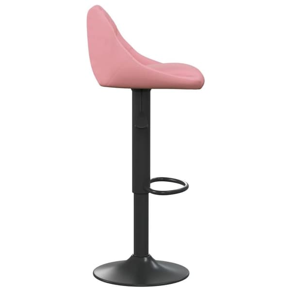 vidaXL Barstolar 2 st rosa sammet