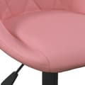 Miniatyrbild 6 av 9: vidaXL Barstolar 2 st rosa sammet