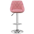 Miniatyrbild 4 av 10: vidaXL Barstolar 2 st rosa sammet
