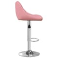 Miniatyrbild 5 av 10: vidaXL Barstolar 2 st rosa sammet